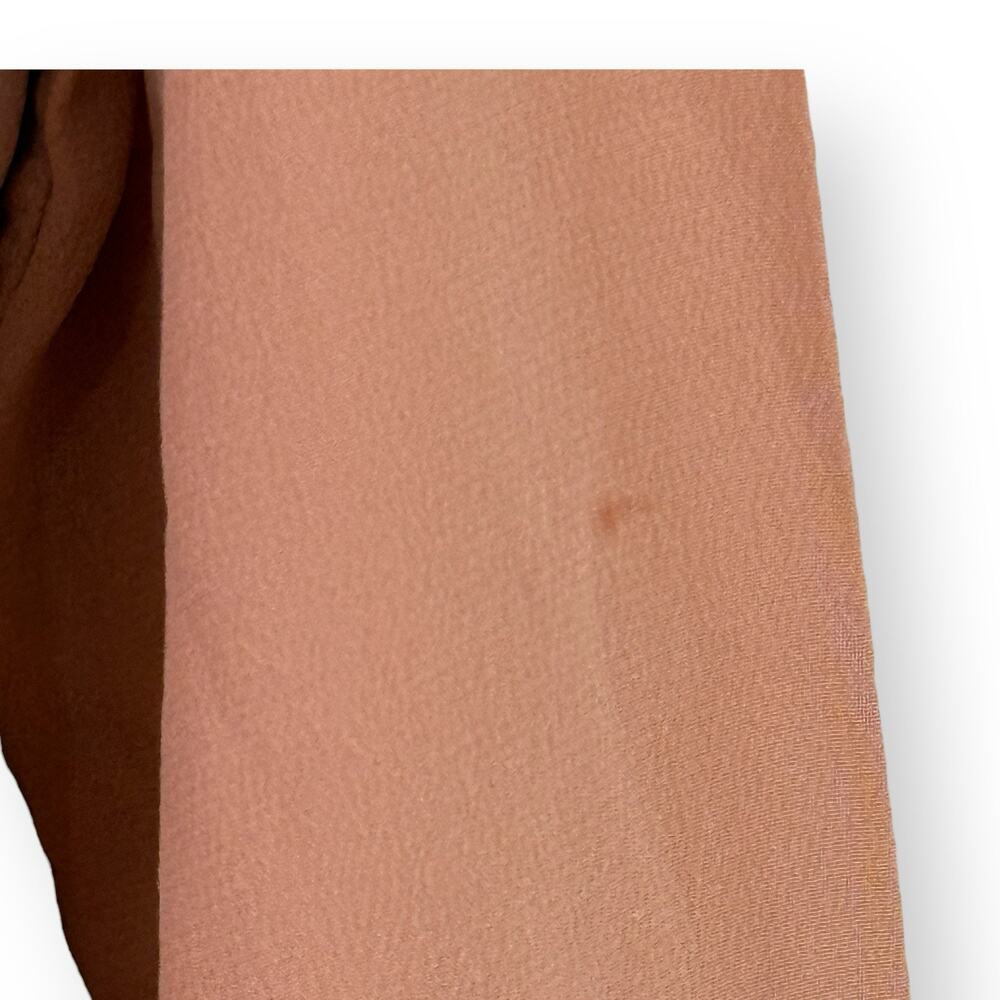 Equipment Silk Blouse Size Small Peach Orange Long Sleeve Button Up Top Shirt - Picture 9 of 11